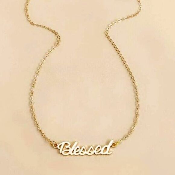 GOLD BLESSED UNISEX NECKLACE  - Picture 4 of 15